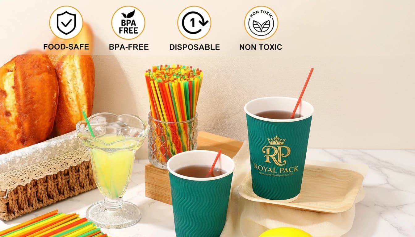 Wooden and paper stirrers and straws