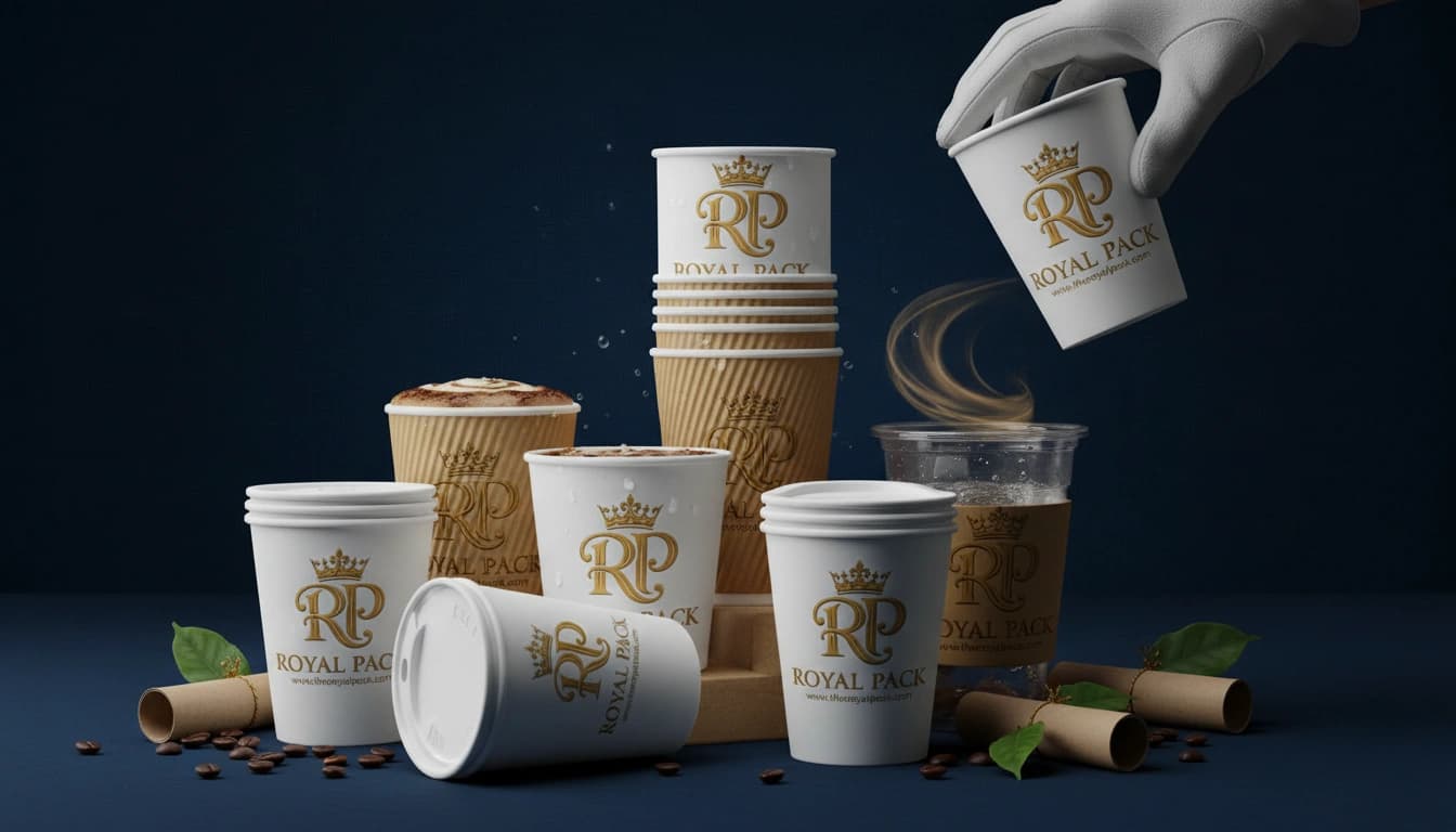 Royal Pack branded cup lineup