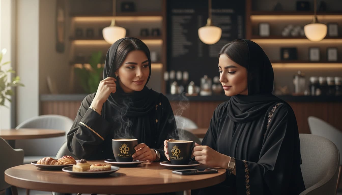 Premium takeaway cup presentation